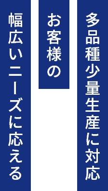幅広いニーズに応え